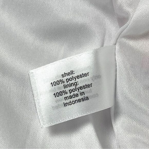 Lane Bryant White Chiffon Floral button up Flutter Sleeve Dress Women’s Size 14 - Picture 10 of 13